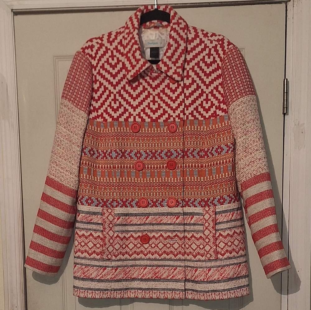 Desigual Natalia Pea Coat Jacket